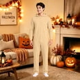 thumbnail image 4 of Men Cozy Full Zip Hooded Jumpsuit â Unisex Onesie Sleepwear â Essential Men's Clothing for Halloween Winter Casual (Sizes S-XXXXL), 4 of 8