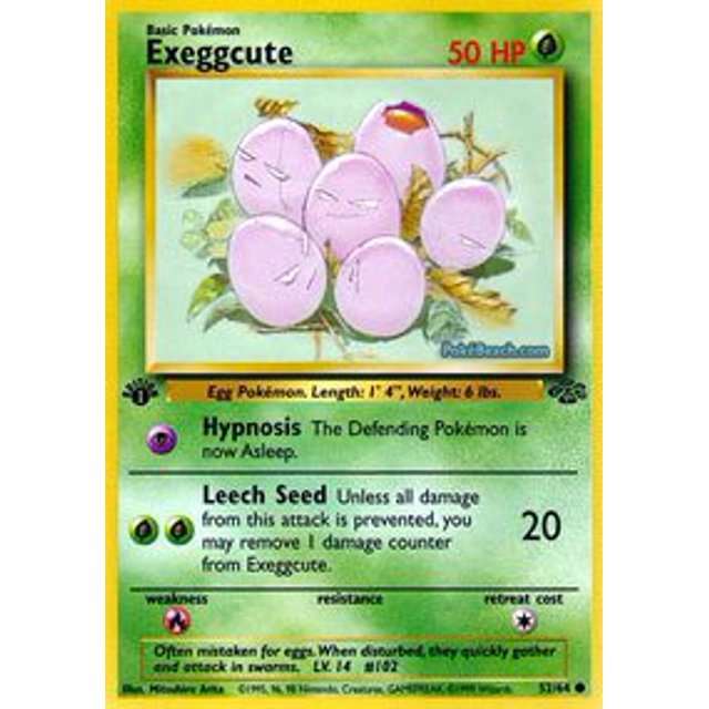 Tarjeta coleccionable Pokémon Exeggcute (52) - Jungle