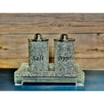 thumbnail image 2 of Ambrose Exquisite Salt & Pepper Canisters with Tray in Crushed Diamond Glass in Gift Box, 2 of 5