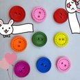 thumbnail image 2 of Mixed Wooden Buttons Solid Two Holes Bowl Shape Vintage Style Ornaments Fasteners Crafts Button for Sewing Crafting DIY Set 20mm/100 Pcs, 2 of 7