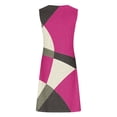 thumbnail image 4 of sovlvnd Womens Summer Dresses Geometric Printed Elegant Camisole Round Neck Dress Womens Tank Dresses Casual Summer Plus Size Summer Dresses, 4 of 5