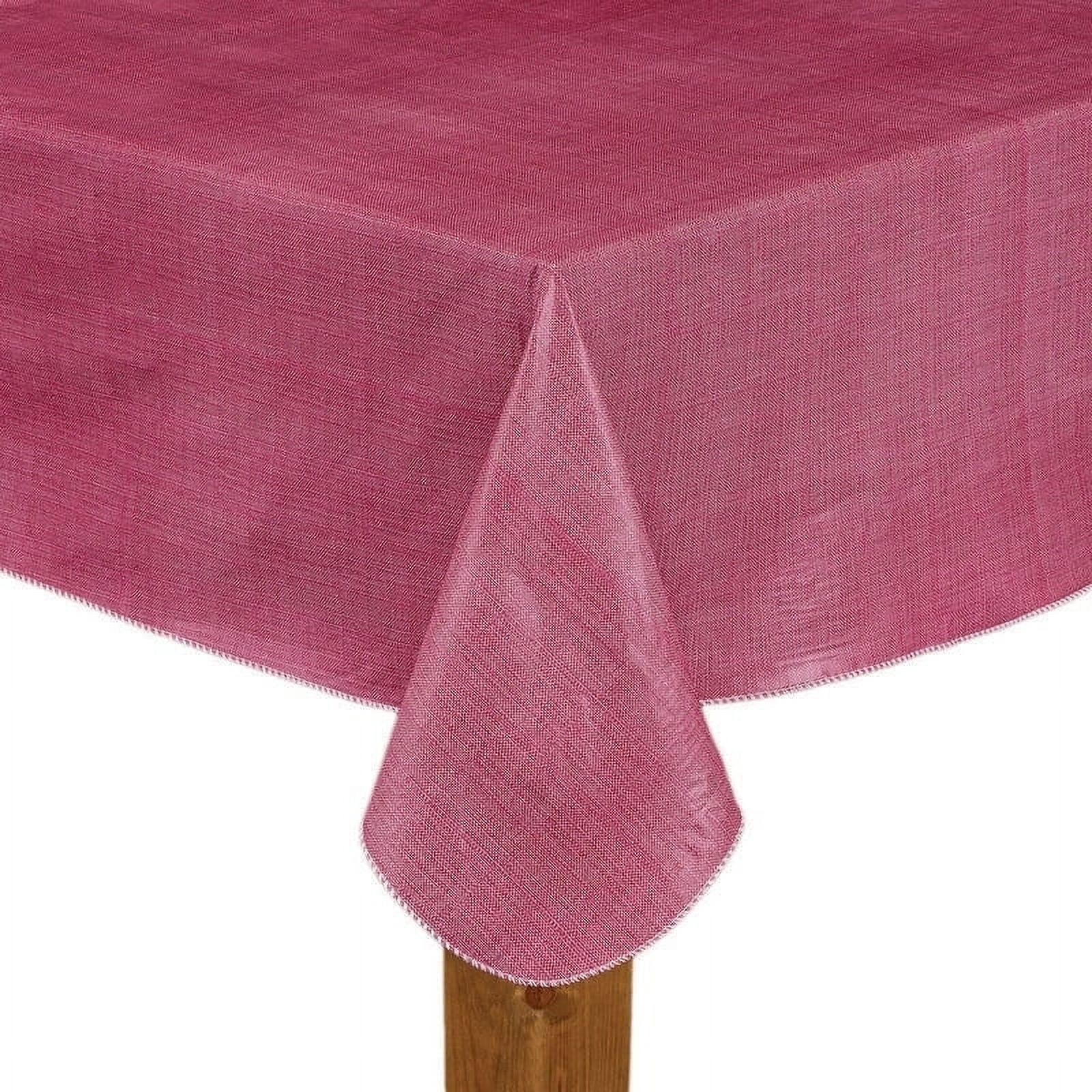Lintex Linens Café Deauville Vinyl Table Cloth Chambray 70 Round Round