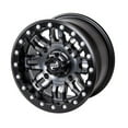 thumbnail image 4 of (4 Pack) 4/137 Tusk Teton Beadlock Wheel 14x7 6.0 + 1.0 Gun Metal/Black for Can-Am Maverick Sport 1000 Dps 2019-2020, 4 of 7