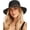 Black, variant on Womens Wide Brim Sun Hat with Wind Lanyard UPF Summer Straw Sun Hats for Women