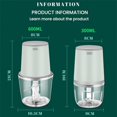 thumbnail image 4 of CC TOY Electric Food Chopper Garlic Crusher Meat Grinder Mini Garlic Press, 4 of 6