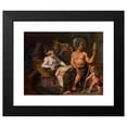 thumbnail image 2 of Nicolaas Verkolje 17x15 Black Modern Framed Museum Art Print Titled - Hercules and Omphale, 2 of 5