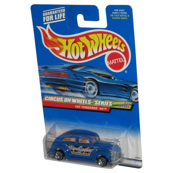 Hot Wheels Circus On Wheels Series (2000) Blue Fat Fendered '40 Toy Car #027