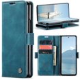 thumbnail image 1 of Funda para Samsung Galaxy Z Fold 6, diseño clásico, billetera de cuero, cierre magnético, funda con tapa, soporte para tarjetas, funda protectora a prueba de golpes para Samsung Galaxy Z Fold 6 5G, 1 of 9