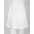 thumbnail image 3 of LiiYii Kids Girls Tennis Golf Skirt Sport Gym Skort Flowy Athletic Skirts with Pockets Built in White M, 3 of 7