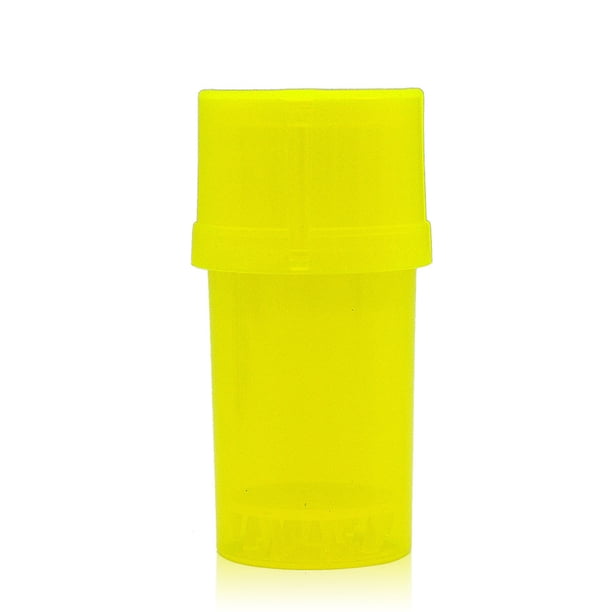 Molinillo de hierbas manuales Especias Molino de molino Pimienta Pimienta de molienda de plástico Miller Miller de gran capacidad Almacenamiento Accesorio de cocina Hogar Suministros Amarillo Dido Hogar