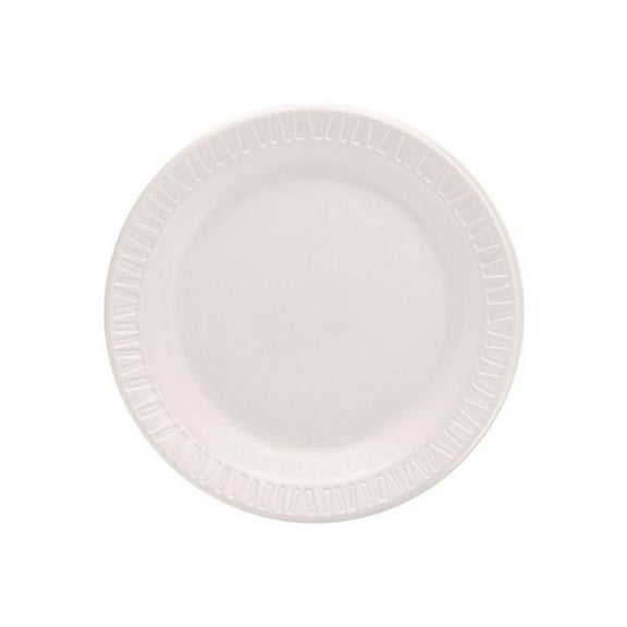 United Stationers Supply B3180386 Mediumweight Foam Dinnerware Plates, 6 in. Dia. - White - Pack of 125