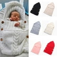 thumbnail image 2 of Couverture Tricotée pour Bébé Emmaillotage Sac de Couchage Accessoires de Photographie, 2 of 4