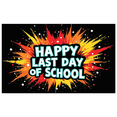 thumbnail image 2 of LUUFILx Happy Last Day of School Backdrop Banner Photo Booth Props Summer Party Supplies Classroom Decorations Colorful School Event Celebration Background, 2 of 7