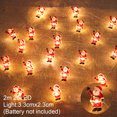 thumbnail image 1 of Guirnalda de luces navideñas de Papá Noel, colgante para árbol de Navidad, decoración navideña para el hogar, regalo de Navidad 2024, Año Nuevo 2025, 1 of 5