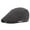 black, variant on Pure Cotton Beret. Men's Spring And Summer Thin Plaid Peaked Cap