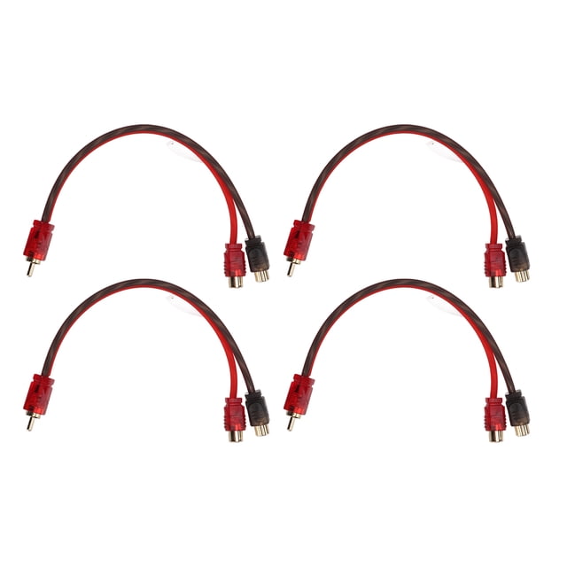 Cable Divisor RCA Y Cable De Audio RCA 1 Macho A 2 Hembra Rechazo De Ruido Duradero Para Sistema De Altavoces De Coche ANGGREK Otros Vehículos