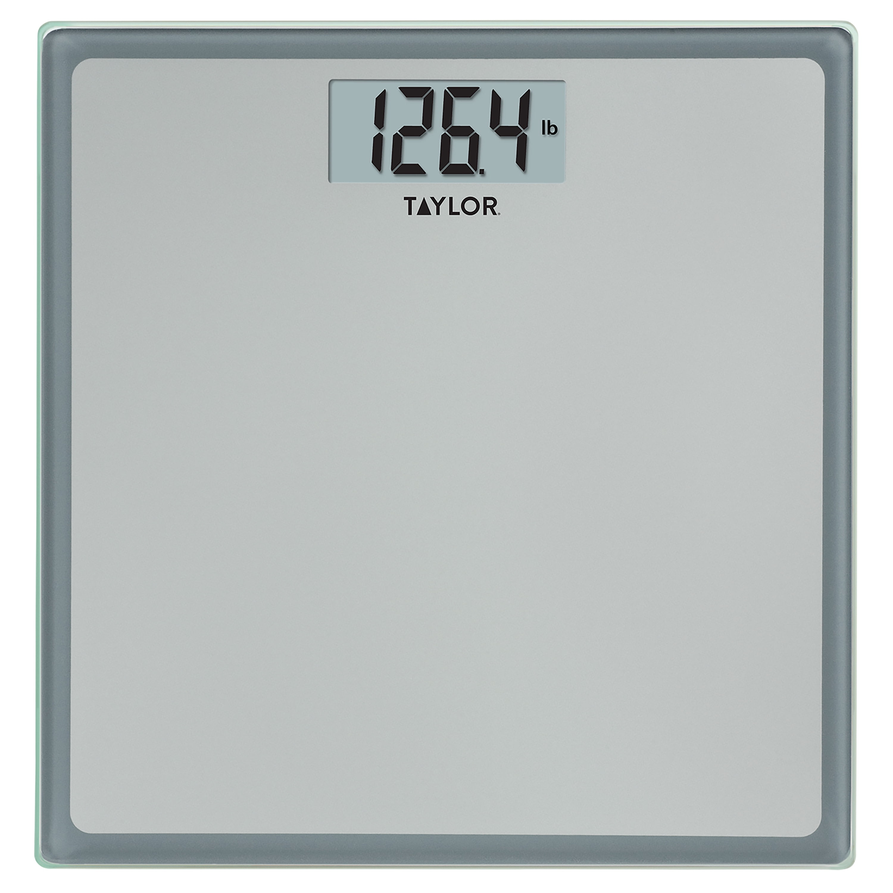 Taylor Digital Glass Bathroom Scale with Silver/Grey Finish Walmart