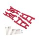 thumbnail image 2 of Juego de brazos de suspensión delanteros y traseros para coches RC. Resistentes, fáciles de instalar y versátiles. Rojo, 2 of 7