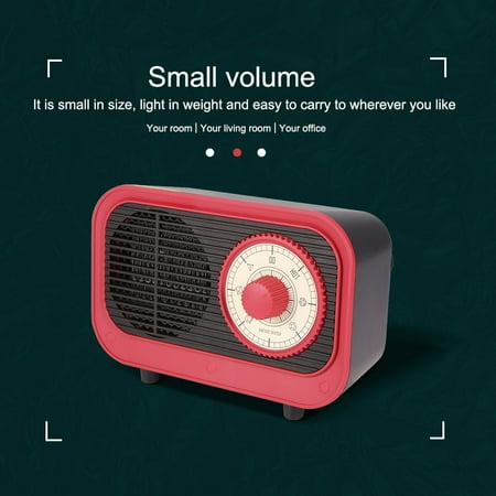 

Retro Heater Mini Space Heater Indoor Small Heater Energy Saving Office Desktop Electronic Heater