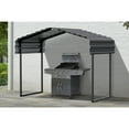 thumbnail image 3 of Arrow 10 x 6 x 7 ft Charcoal Metal Canopy, 3 of 17