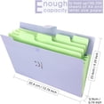thumbnail image 2 of Expanding File Folders Pockets Letter Size/A4 Paper Accordion Document Organizer for School Office, 2 Pack, 2 of 5