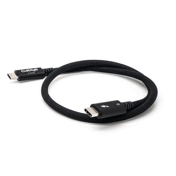 CalDigit Thunderbolt 5 Pro Braided Cable - 120Gbps 240W Power Delivery, Compatible with Thunderbolt 3, 4, USB4 Type C, MacBook Pro, iMac, iPhone 16 M