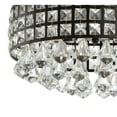 thumbnail image 5 of JONATHAN Y Meredith 14.5" 3-Light Crystal Drops/Metal LED Flush Mount, Black, JYL6142A, 5 of 9