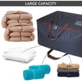 thumbnail image 5 of Bolsas para ropa de 100 l, color azul, organizador grueso de gran tamaño, bolsa de viaje, 5 of 5