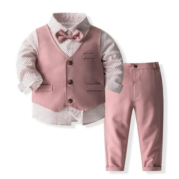 fashion Boys Suit for Kids Outfit Boy Formal Suits 4 Piece