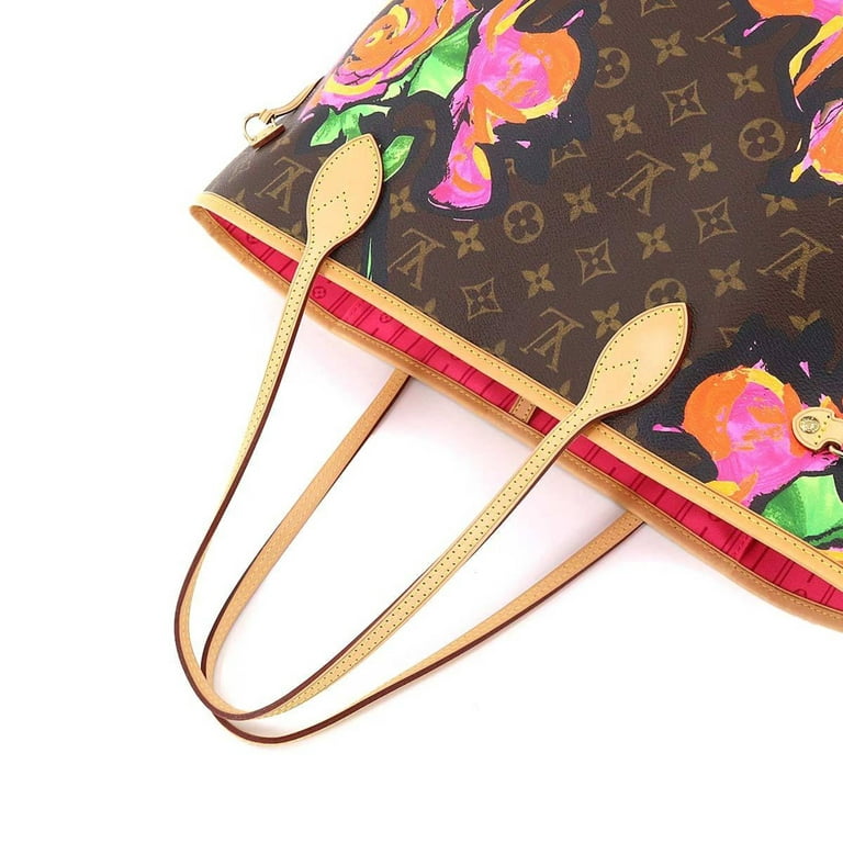 Authenticated Used Louis Vuitton LOUIS VUITTON Monogram Rose Neverfull MM  Tote Bag Brown Pink M48613 