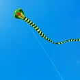 thumbnail image 2 of Cometa enorme y colorida con línea de 100 m, cola larga, cometa 3D de una sola línea, fácil de volar. Serpiente, 2 of 4