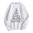 thumbnail image 3 of Christmas Tree Sweatshirts for Women 2025 Long Sleeve Crewneck Casual Holiday Graphic Sweatshirt Pullover Tops, 3 of 5