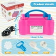 thumbnail image 7 of Electric Balloon Pump 220V 600W Portable Air Blower Dual Nozzle Inflator Arch Kit Party (rosered ), 7 of 7