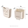 thumbnail image 5 of Foldable Kitchen Trash Can-1 Count Hanging Garbage Storage Bucket, Kitchen Bin, Space-saving,White Large, 5 of 8
