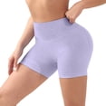 thumbnail image 3 of High Waisted Yoga Shorts For Women Workout Running Athletic Gym Fitness Shorts Lifting Tight Compression Sports Shorts | Platform Competitor Title Womens, XS, Light Purple, 3 of 3