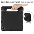 thumbnail image 3 of TECH CIRCLE Kids Case for iPad Air 13 inch M2 2024,iPad Pro 13" Case 2024,Lightweight Shockproof Rugged EVA Kids Friendly Handle Kickstand Child Proof Protective Kids Case with Pencil Holder,Black, 3 of 6