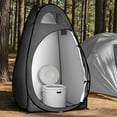 thumbnail image 6 of Ktaxon Camping Shower Tent, Portable Pop Up Changing Tent, Waterproof Dressing Room Privacy Tent for Camping Beach, Black, 6 of 8