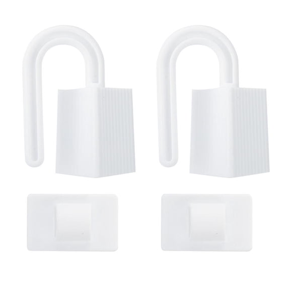 BOKYAN 2-Pack Door Stopper Clip Safety Lock – Toddler Baby Figure Protector, Anti-Pinch Clamp for Most Doors, Lightweight & Eco-Friendly