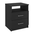 thumbnail image 6 of Nmkwnr 2 Drawers Nightstand with 1 Open Shelf for Home, Living Room, Black, 6 of 7