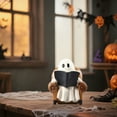thumbnail image 1 of uhnmki Petite Statue de Lecture Rétro Halloween Article Intérieur Artisanat en Résine, 1 of 6