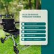 thumbnail image 4 of Silla de Ruedas de Traslado Premium | Frenos en Manubrio y Llantas Semi-Neumáticas | Alta Resistencia y Comodidad para Adultos, hasta 100Kg, 4 of 9