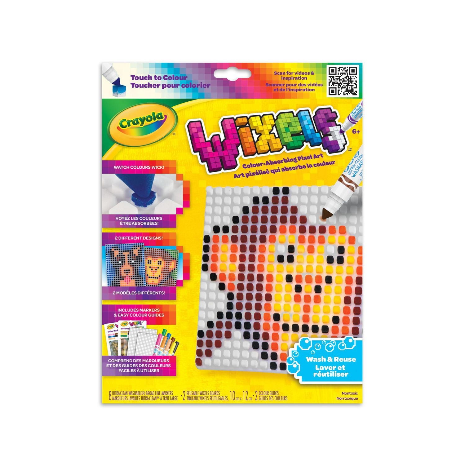 Crayola Wixels Activity Kit, Animals, Colourful pixel art
