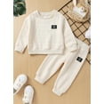 thumbnail image 2 of Happy Town Toddler Baby Boys Sweatsuit 6M-3T Fall Winter Long Sleeve Top and Sweatpants Outfit Sets Infant Clothes, 2 of 8