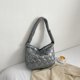 thumbnail image 1 of Bolsas De Hombro Bolso Bolso acolchado de algodón de otoño invierno Bolso de hombro acolchado Moda para el trabajo (gris), 1 of 8