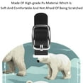 thumbnail image 4 of Square 2Pack PU Leather Polar Bear Cruise Luggage Tag with Privacy Cover and Name ID Tag for Travel Handbags Backpacks Luggage Tags, 4 of 6
