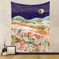 thumbnail image 2 of Tapicería de pared con forma de flor de luna, 150 x 130 cm, microtela de fibra, 2 of 3