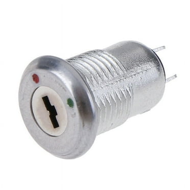 3/4" Key Switch ON/OFF Power Lock SPST Turn Metal  AC 2A 250V Electronic 2-Pin
