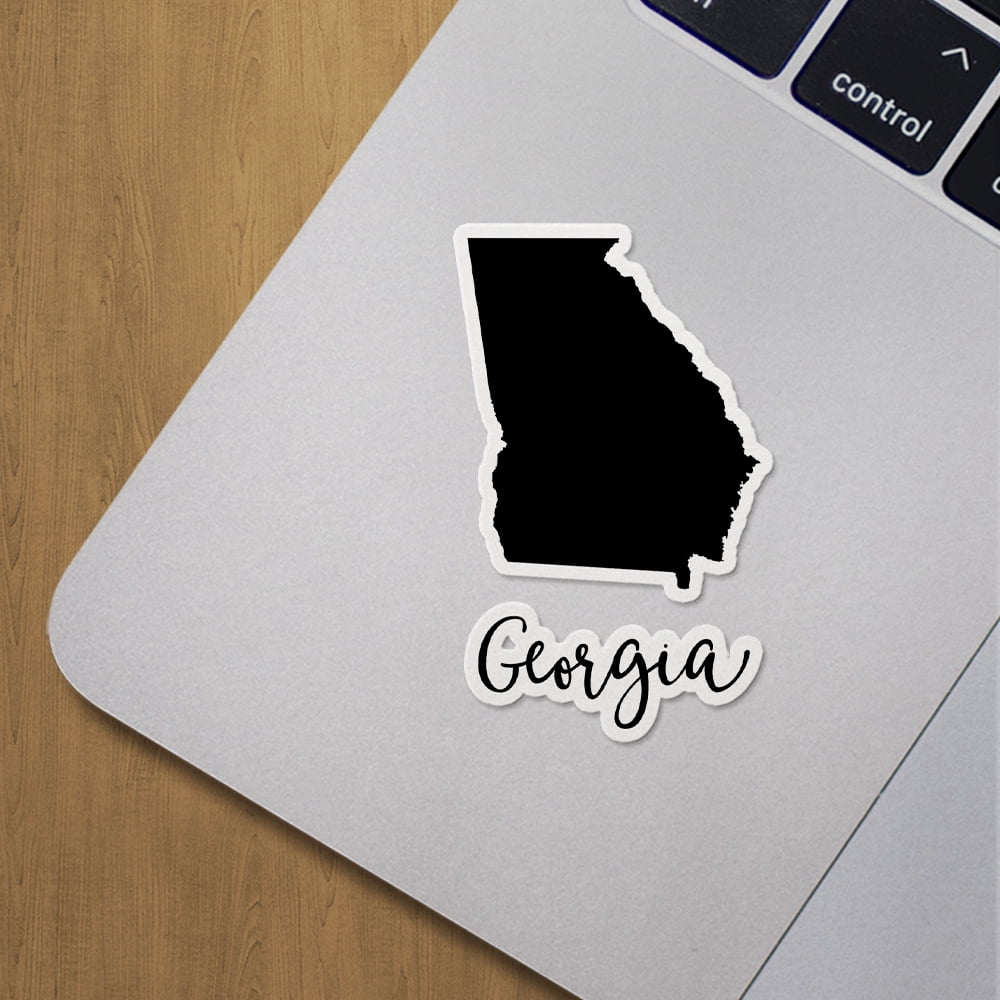 Georgia Waterproof Vinyl Bumper Sticker Decal - 8" Outdoor Durable Car Window Decal