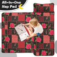 thumbnail image 4 of Pioneer Flower Floral Print Pattern Toddler Nap Mat for Teens Preschool Daycare, Teens Sleeping Mat Bag, Toddler Sleeping Bag with Pillow, 4 of 6