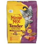 Meow Mix Tender Centers Dry Cat Food with Basted Bites, Chicken & Tuna Flavors, 14.2 lb Bag